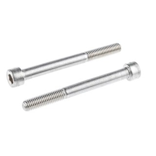 RS PRO Plain Stainless Steel Hex Socket Cap Screw, Hex Drive, M8 x 80 mm 660-4651