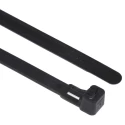 HellermannTyton Releasable Black Polyamide 66 Cable Tie 250 mm x 7.6 mm, 200 N Tensile Strength 131-22510 REL250-PA66-BK