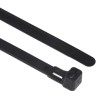 HellermannTyton Releasable Black Polyamide 66 Cable Tie 250 mm x 7.6 mm, 200 N Tensile Strength 131-22510 REL250-PA66-BK