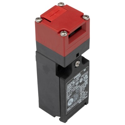 Omron D4NS Series Solenoid Interlock Switch with 3 NC Safety Contacts, Resin Housing, IP67 Rated 