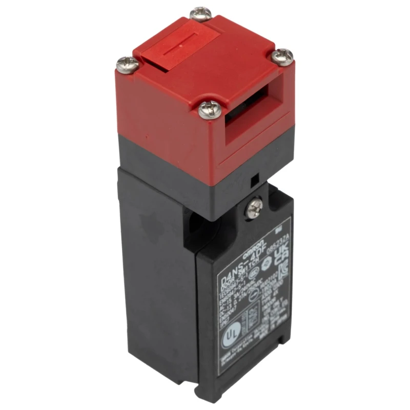 Omron D4NS Series Solenoid Interlock Switch with 3 NC Safety Contacts, Resin Housing, IP67 Rated 