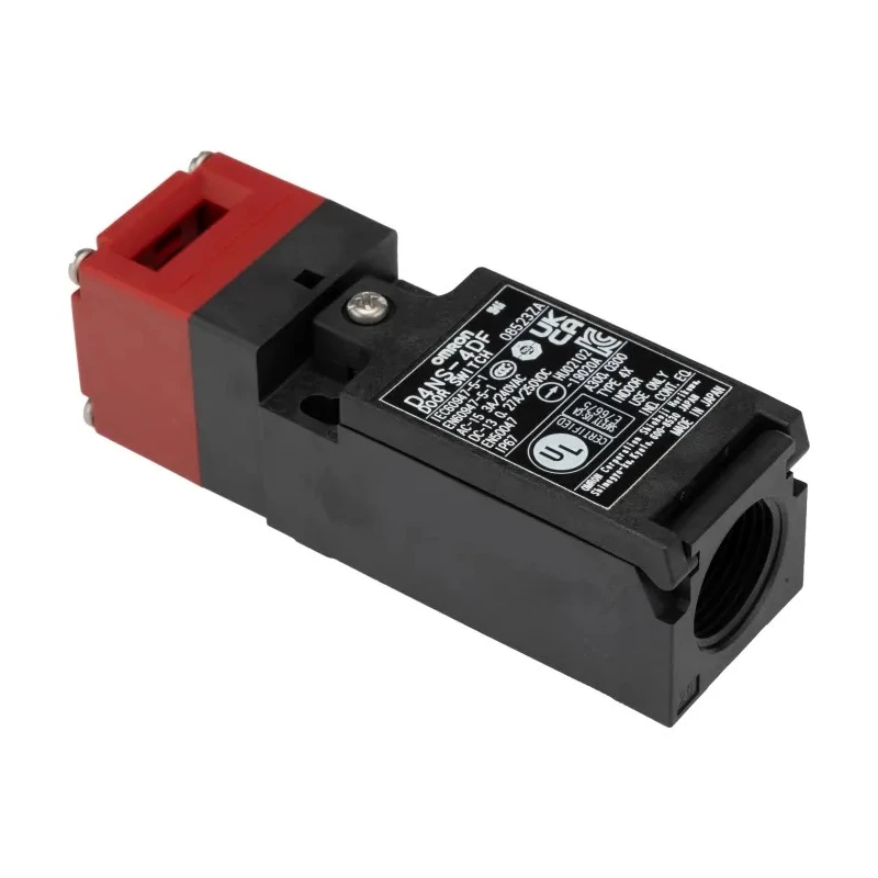 Omron D4NS Series Solenoid Interlock Switch with 3 NC Safety Contacts, Resin Housing, IP67 Rated 