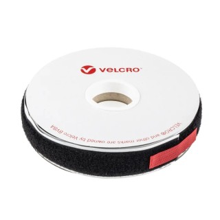 Velcro Black Loop Tape 20mm Width 5m Length Maximum Operating Temperature 90°C EB01020330114937