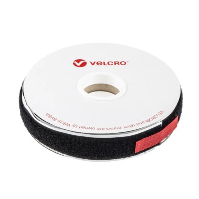 Velcro Black Loop Tape 20mm Width 5m Length Maximum Operating Temperature 90°C EB01020330114937
