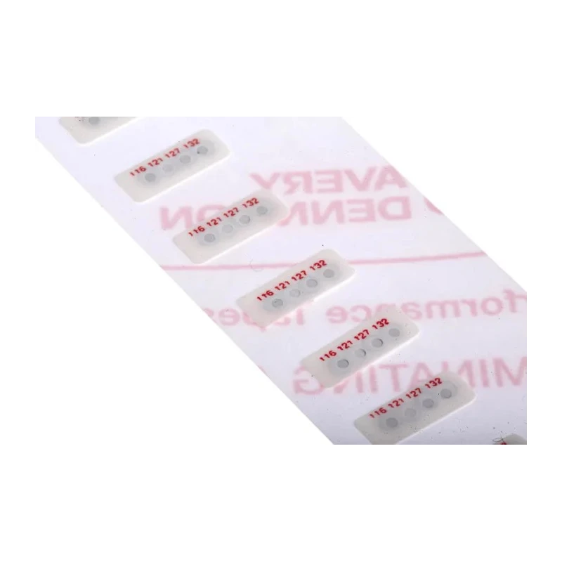 RS PRO 4-Level Non-Reversible Temperature Sensitive Label 93 °C to 154 °C 30 Self-Adhesive Labels 552-624