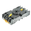 Omron 230V AC 5A 8 Way DIN Rail Relay Socket with Screw Terminals for G4Q Series 8PFA1