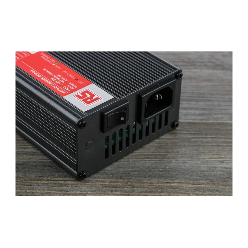 RS PRO 12V Lead Acid Battery Charger 10A 3-Stage EU Plug 549-328