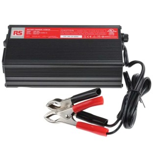RS PRO 12V Lead Acid Battery Charger 5A Output With EU Plug 3-Stage Control 549-334