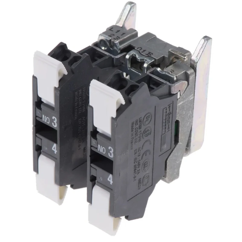 Schneider Electric Harmony XB4 Series Contact Block 600V 10A Screw Terminal ZB4BZ1035