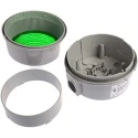 Werma BWM 890 Series Green Beacon 250V AC/DC Steady Surface Mount Incandescent Bulb IP65 