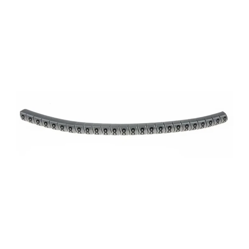 HellermannTyton Helagrip Slide-On Cable Marker Black Pre-Printed 8 for 2-5 mm Cable 901-10364