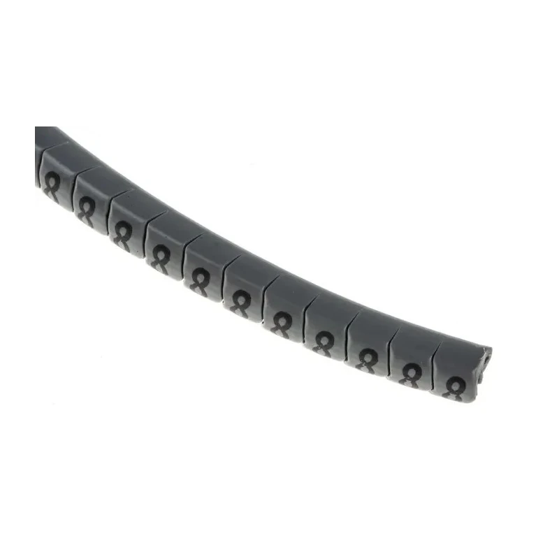 HellermannTyton Helagrip Slide-On Cable Marker Black Pre-Printed 8 for 2-5 mm Cable 901-10364