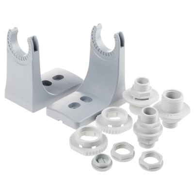 Werma Incandescent Grey Fixing Kit for Use with 890 Traffic Light Beacons, Series 890 Mounting Bracket 975.890.34