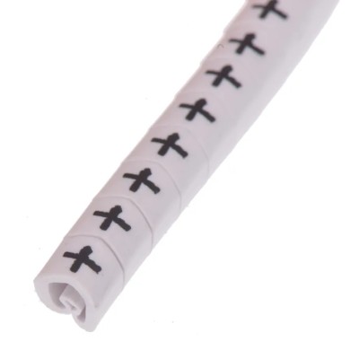 HellermannTyton Helagrip Slide-On Cable Marker Black Pre-Printed + Legend for 2-5 mm Cable 901-10366