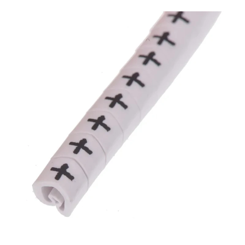 HellermannTyton Helagrip Slide-On Cable Marker Black Pre-Printed + Legend for 2-5 mm Cable 901-10366