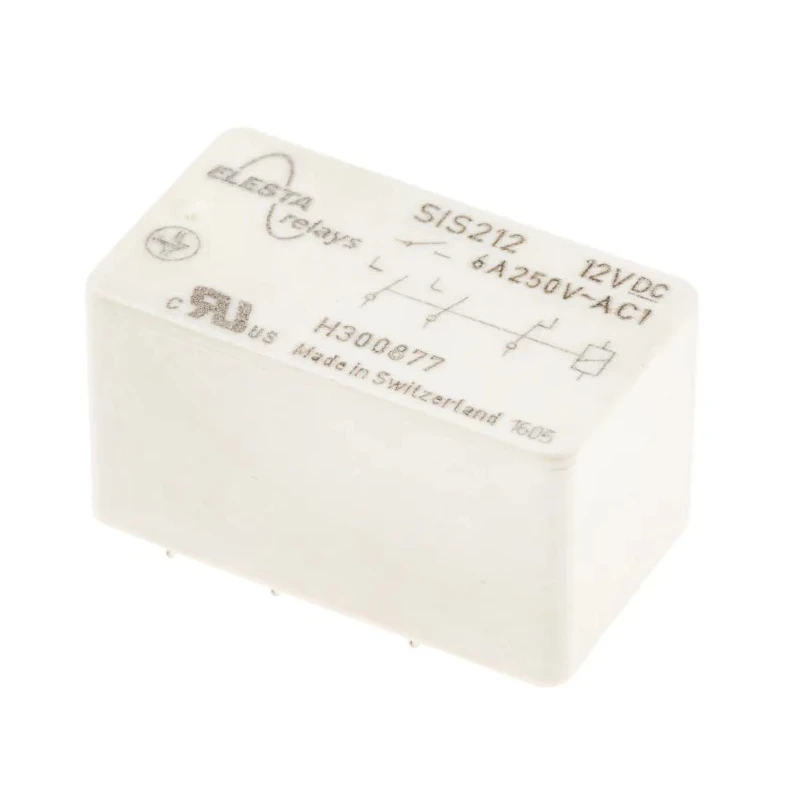 Elesta PCB Force Guided Relay 12V dc Coil Voltage SIS 212 12VDC