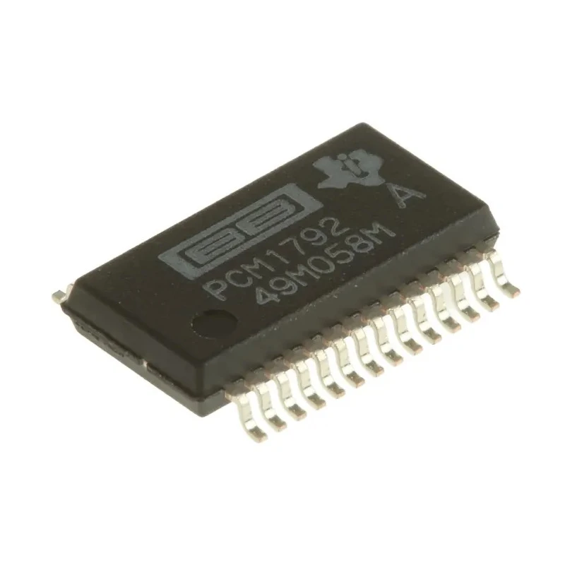 Texas Instruments Audio DAC 24 bit 2-Channel SPI I2C 192 ksps 28-Pin SSOP PCM1792ADB