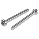 RS PRO Pozidriv Pan Steel Machine Screw 40 mm M4 553-598