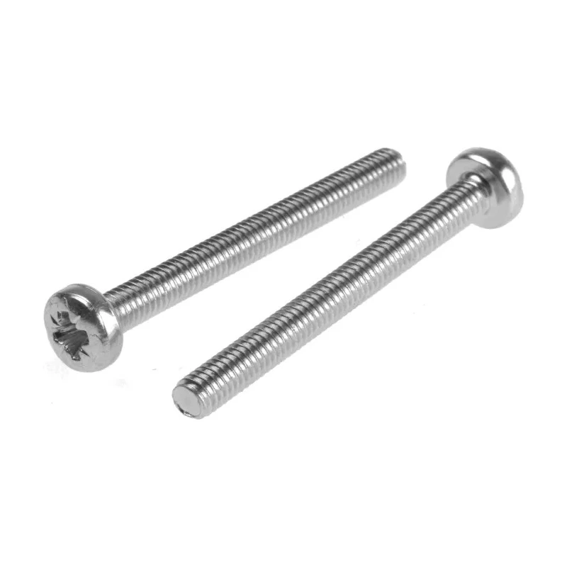 RS PRO Pozidriv Pan Steel Machine Screw 40 mm M4 553-598