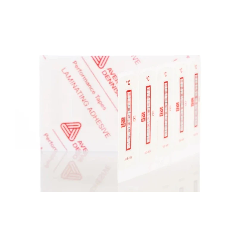 RS PRO Temperature Sensitive Label 71°C to 110°C 8 Levels 10 Labels Vertical Orientation 555-409