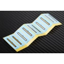 RS PRO Temperature Sensitive Label 204 °C to 260 °C, 8 Levels, Vertical, Non-Reversible 555-437