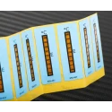 RS PRO Temperature Sensitive Label 204 °C to 260 °C, 8 Levels, Vertical, Non-Reversible 555-437