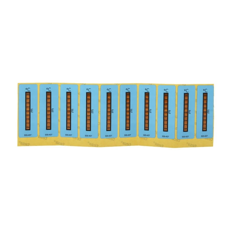 RS PRO Temperature Sensitive Label 204 °C to 260 °C, 8 Levels, Vertical, Non-Reversible 555-437