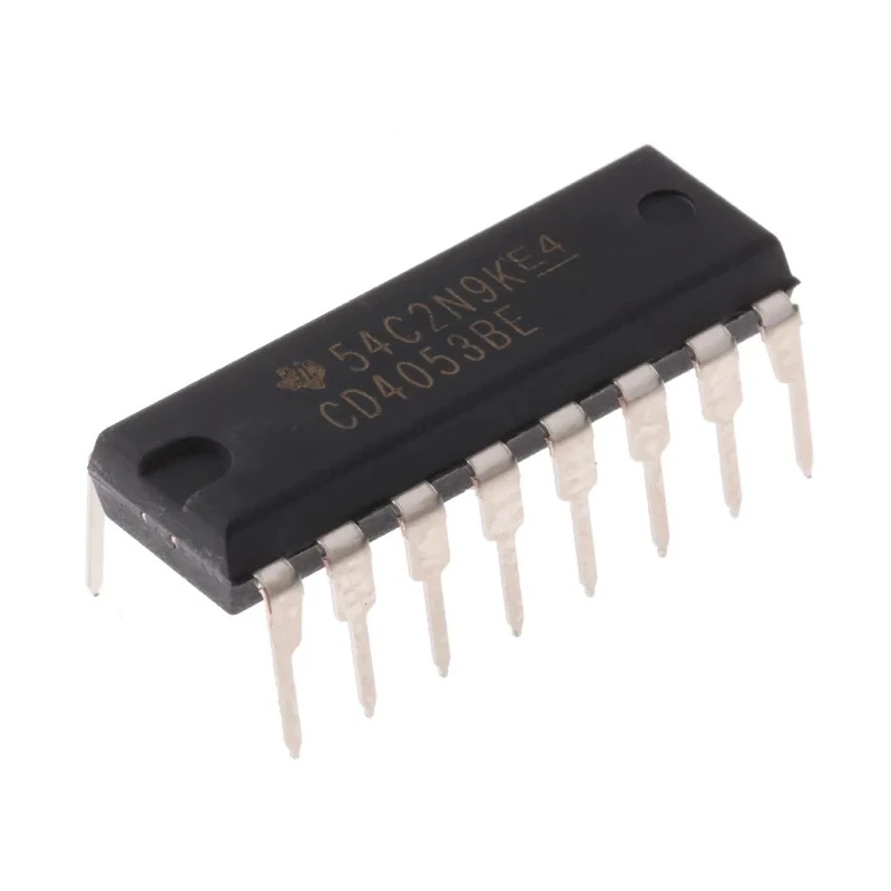 Texas Instruments Multiplexer/Demultiplexer 3 CMOS Triple, 16-Pin PDIP CD4053BE