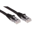 RS PRO Cat6 Ethernet Cable 1 m Black RJ45 Male to RJ45 Male U/UTP Low Smoke Zero Halogen 556-219