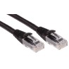 RS PRO Cat6 Ethernet Cable 1 m Black RJ45 Male to RJ45 Male U/UTP Low Smoke Zero Halogen 556-219
