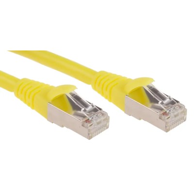 RS PRO Cat6 Ethernet Cable, 3 m, Yellow RJ45 Male to RJ45 Male, F/UTP Low Smoke Zero Halogen 556-253