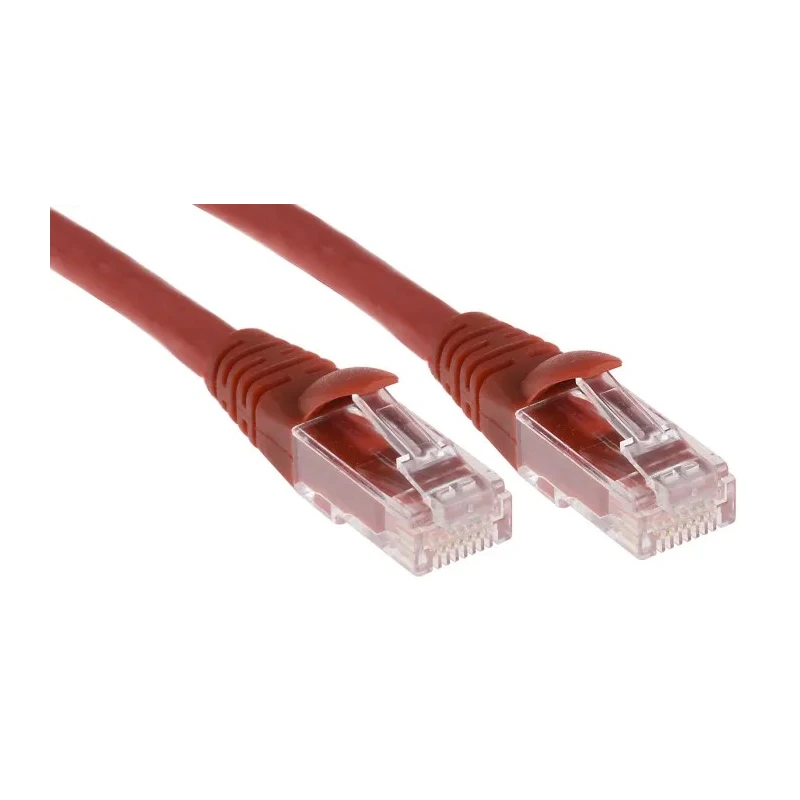 RS PRO Cat6 Ethernet Cable 3m Red RJ45 Male to RJ45 Male U/UTP Low Smoke Zero Halogen 556-336