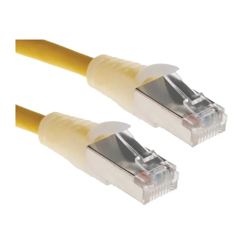 RS PRO Cat5e Ethernet Cable 5 m Yellow RJ45 Male to RJ45 Male F/UTP PVC 556-297
