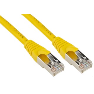 RS PRO Cat5e Ethernet Cable 3 m Yellow RJ45 Male to RJ45 Male F/UTP PVC 556-257