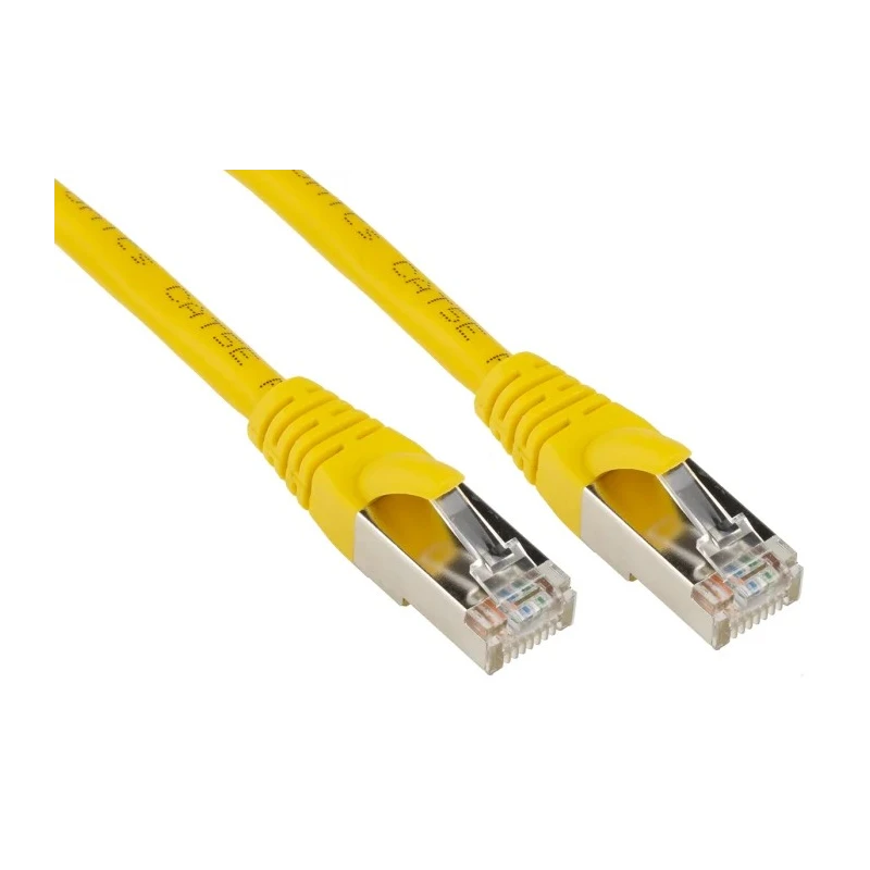 RS PRO Cat5e Ethernet Cable 3 m Yellow RJ45 Male to RJ45 Male F/UTP PVC 556-257