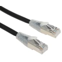 RS PRO Cat6 Ethernet Cable 1 m Black RJ45 Male to RJ45 Male F/UTP Low Smoke Zero Halogen 556-342