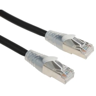 RS PRO Cat6 Ethernet Cable 1 m Black RJ45 Male to RJ45 Male F/UTP Low Smoke Zero Halogen 556-342