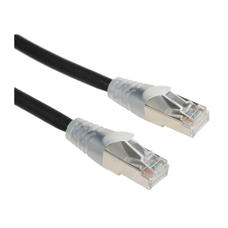 RS PRO Cat6 Ethernet Cable 1 m Black RJ45 Male to RJ45 Male F/UTP Low Smoke Zero Halogen 556-342