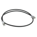 RS PRO Cat6 Ethernet Cable 1 m Black RJ45 Male to RJ45 Male F/UTP Low Smoke Zero Halogen 556-342