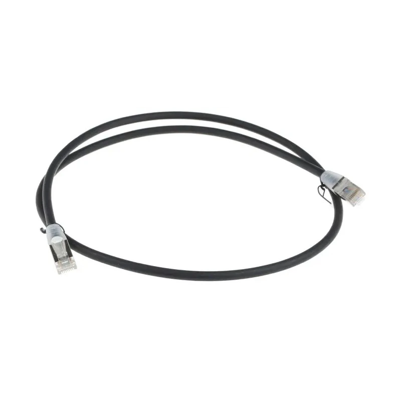 RS PRO Cat6 Ethernet Cable 1 m Black RJ45 Male to RJ45 Male F/UTP Low Smoke Zero Halogen 556-342