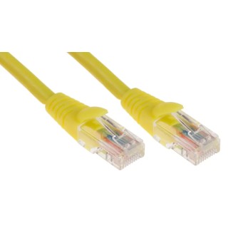RS PRO Cat5e Ethernet Cable 3m Yellow RJ45 Male to RJ45 Male U/UTP Low Smoke Zero Halogen 556-433