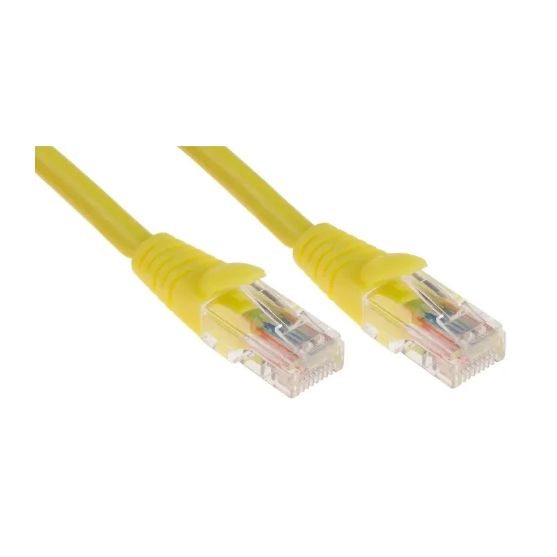 RS PRO Cat5e Ethernet Cable 3m Yellow RJ45 Male to RJ45 Male U/UTP Low Smoke Zero Halogen 556-433