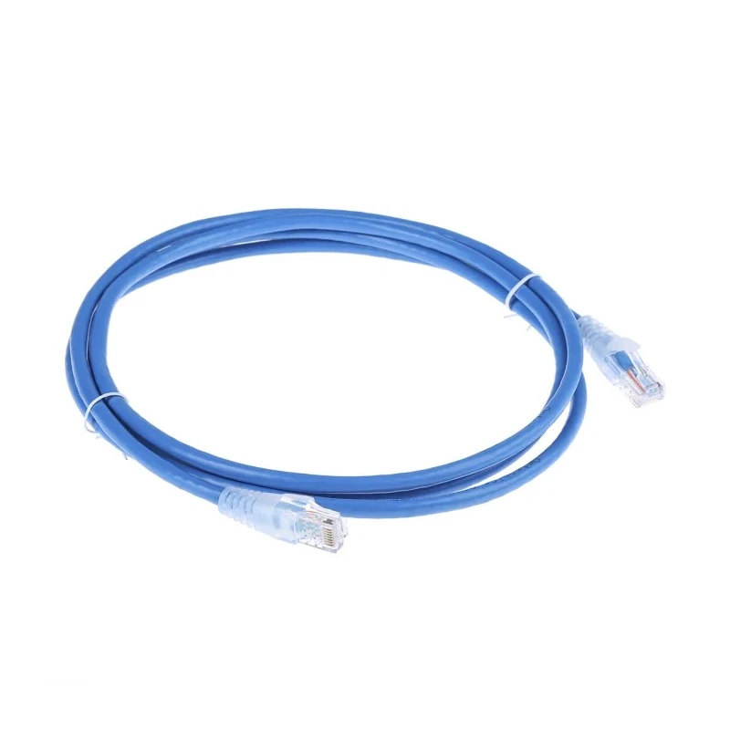 RS PRO Cat5e Ethernet Cable 2 m Blue RJ45 Male to RJ45 Male U/UTP PVC 556-471