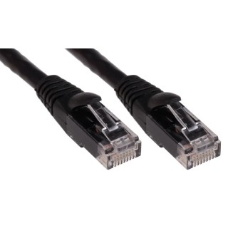 RS PRO Cat6 Ethernet Cable 3 m Black RJ45 Male to RJ45 Male U/UTP PVC 556-588
