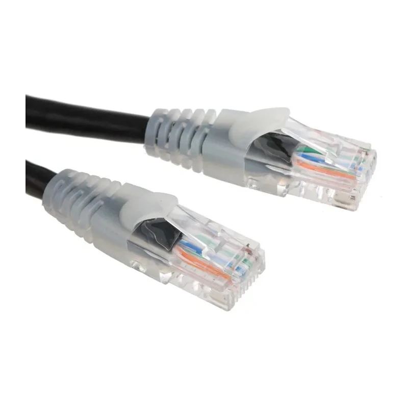 RS PRO Cat5e Ethernet Cable RJ45 Male to RJ45 Male 10m Black Unshielded PVC 556-516