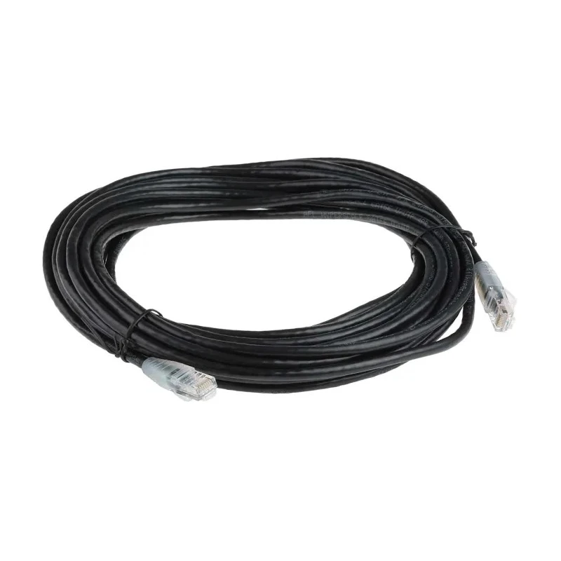 RS PRO Cat5e Ethernet Cable RJ45 Male to RJ45 Male 10m Black Unshielded PVC 556-516