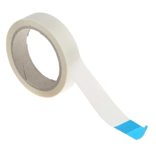 RS PRO Yellow Double Sided Plastic Tape Polypropylene Backing 25mm x 20m 555-033