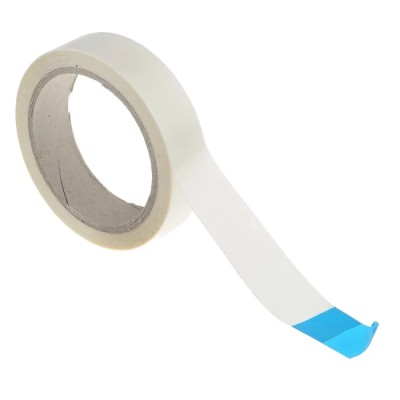 RS PRO Yellow Double Sided Plastic Tape Polypropylene Backing 25mm x 20m 555-033