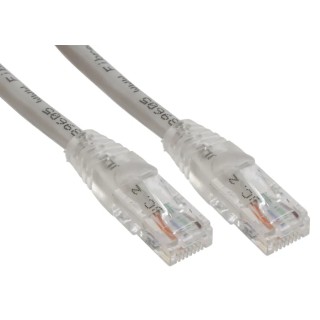 RS PRO Cat6 Ethernet Cable 0.5 m Grey RJ45 Male to RJ45 Male U/UTP PVC 556-590