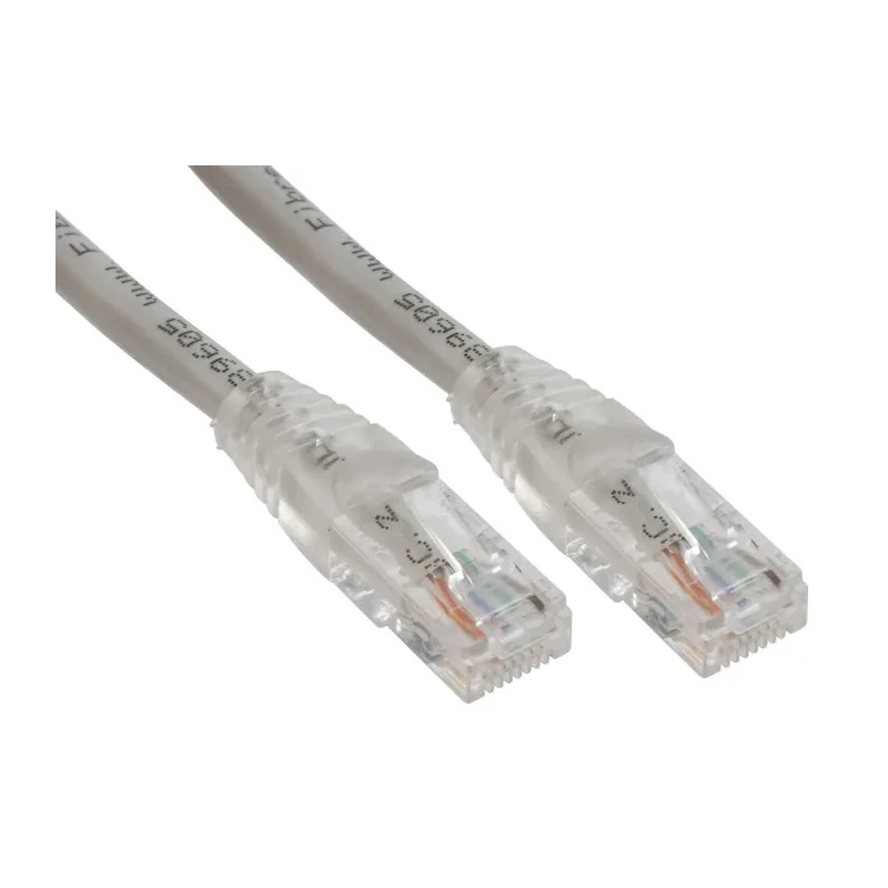 RS PRO Cat6 Ethernet Cable 0.5 m Grey RJ45 Male to RJ45 Male U/UTP PVC 556-590